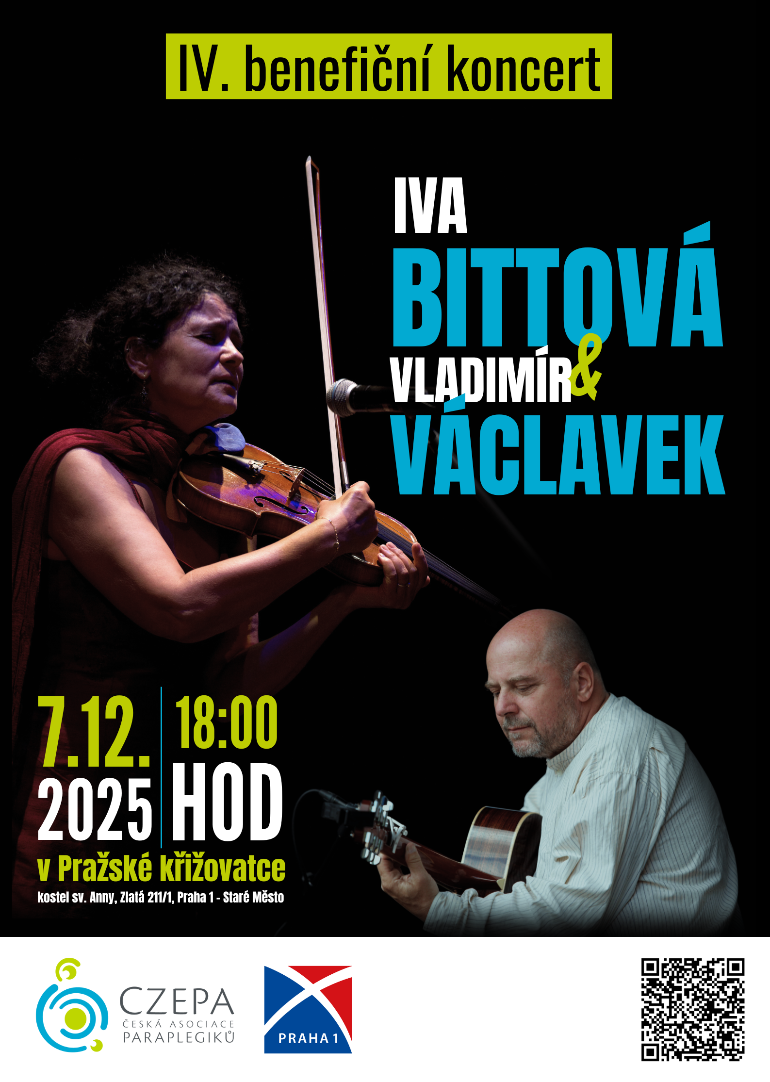 IV. benefiční koncert CZEPA tentokrát s hudební legendou Ivou